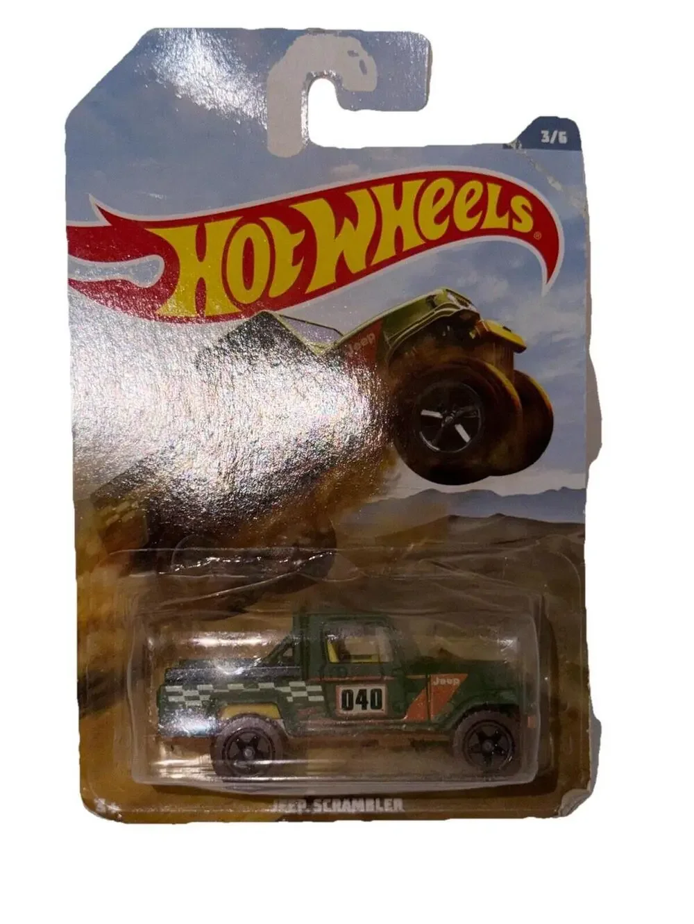 Hot Wheels Off Road Trucks Series Olive Green Jeep Scrambler CJ8 3/6 A7 #40